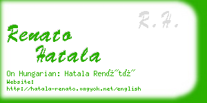 renato hatala business card